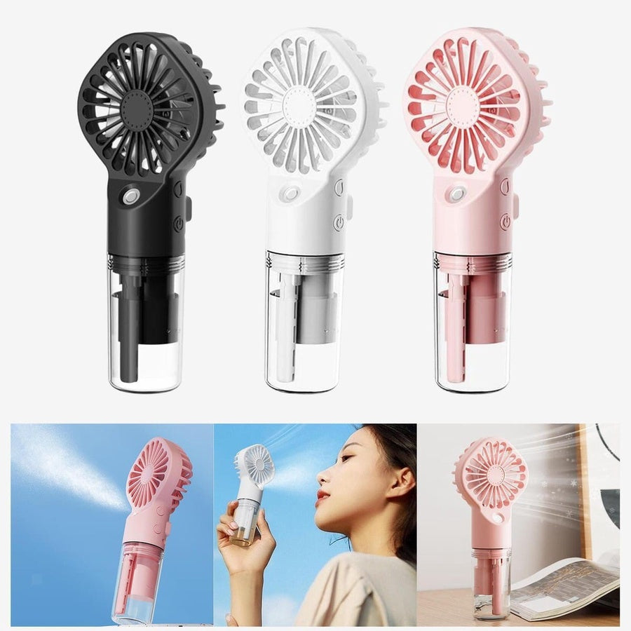 Portable Handheld Spray Fan | مروحة محمولة برذاذ الماء