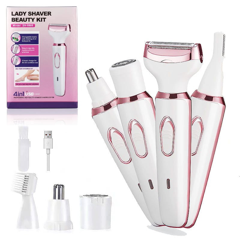Lady Shaver Beauty Kit | ماكينة إزالة شعر نسائية متعددة الاستخدامات