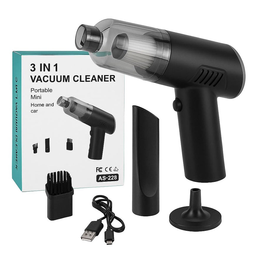 Portable Mini Vacuum Cleaner | مكنسة كهربائية محمولة للسيارة والمنزل