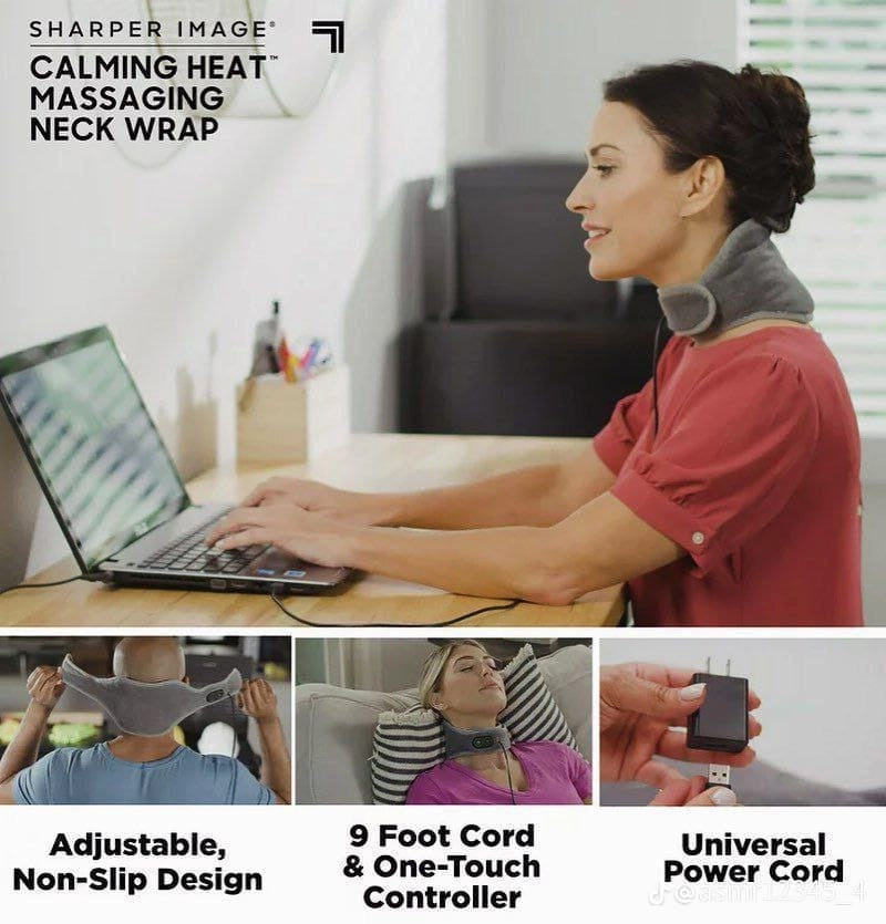 Calming Heat Massaging Neck Wrap | وسادة تدليك حرارية للرقبة