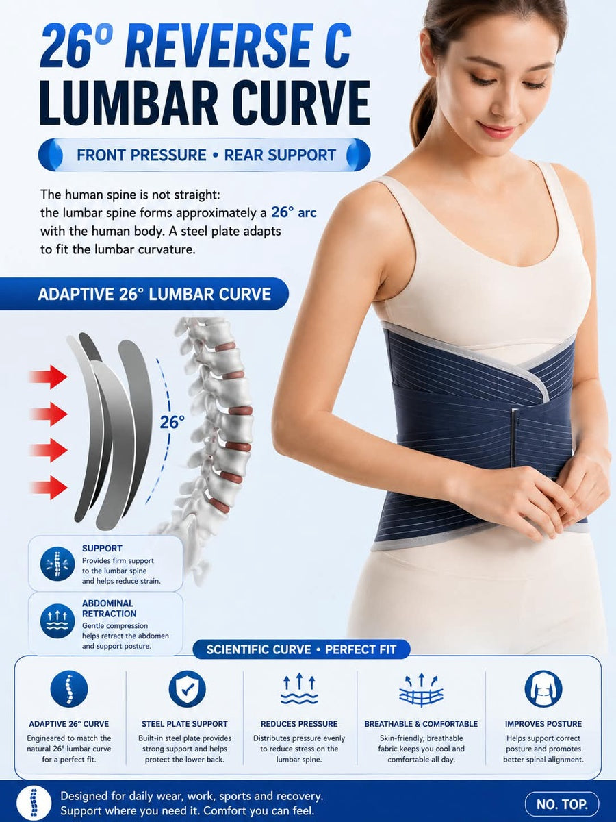 Lumbar Support Back Brace | حزام دعم الظهر والخصر