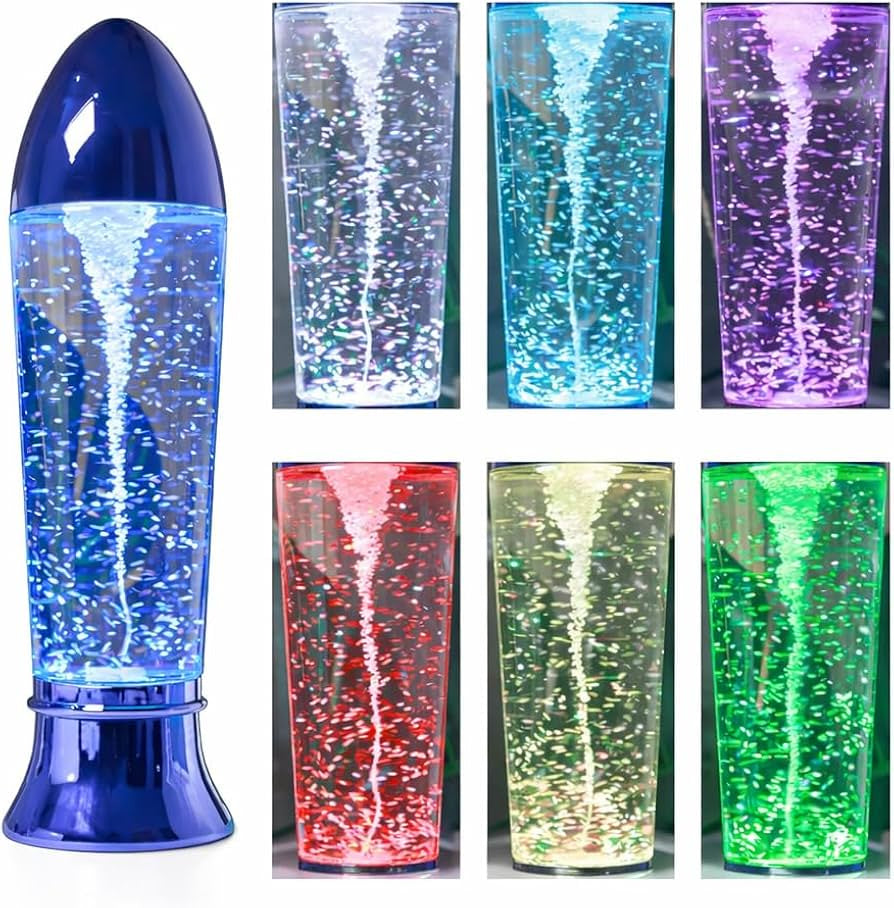 Bubble Tornado Lava Lamp | مصباح لافا فقاعات دوّارة بإضاءة ملونة