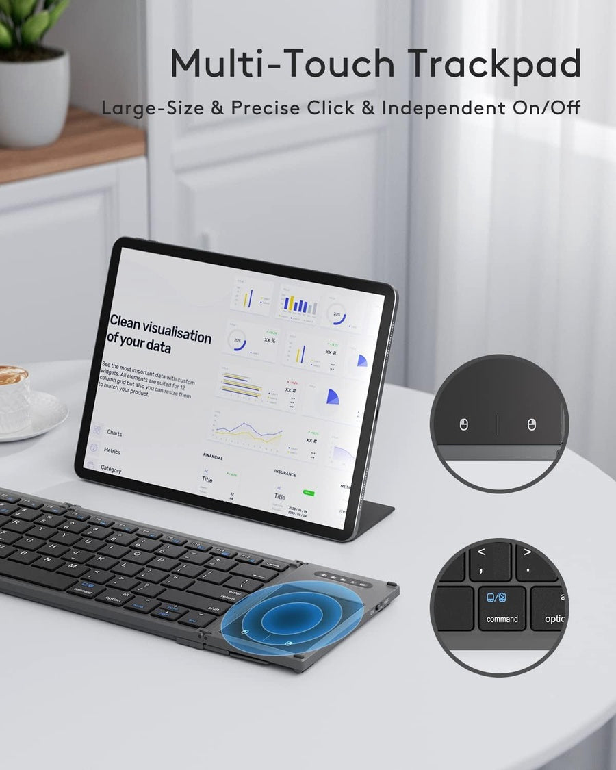 Foldable Portable Keyboard | لوحة مفاتيح قابلة للطي محمولة