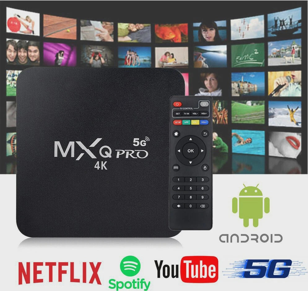 MXQ Pro 5G 4K Android TV Box | جهاز MXQ Pro لتحويل التلفزيون إلى سمارت