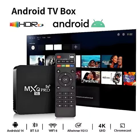 MXQ Pro 5G 4K Android TV Box | جهاز MXQ Pro لتحويل التلفزيون إلى سمارت
