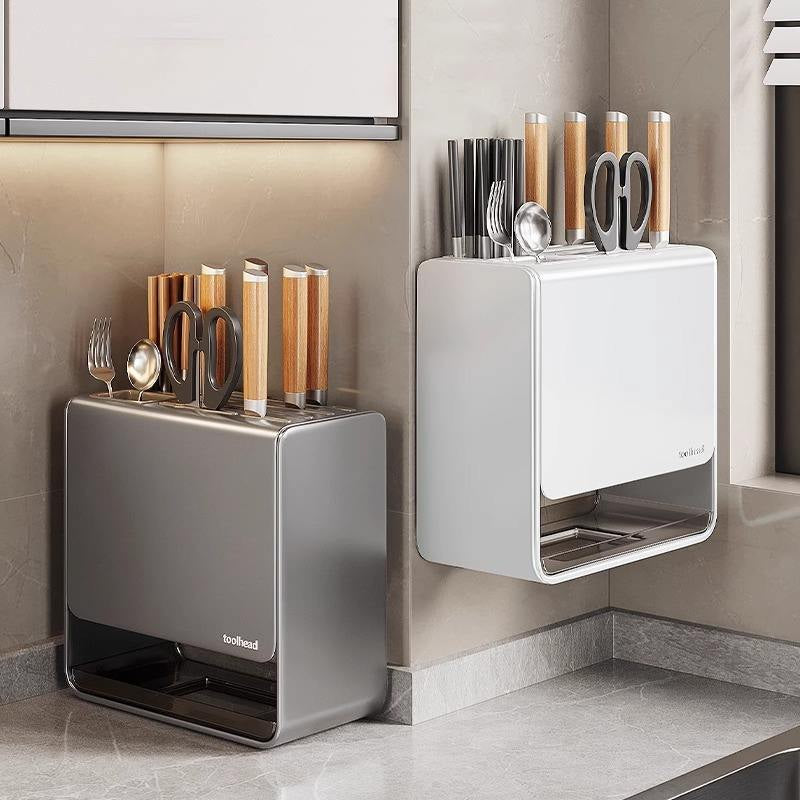 Kitchen Knife & Utensil Holder | حامل سكاكين وأدوات مطبخ منظم