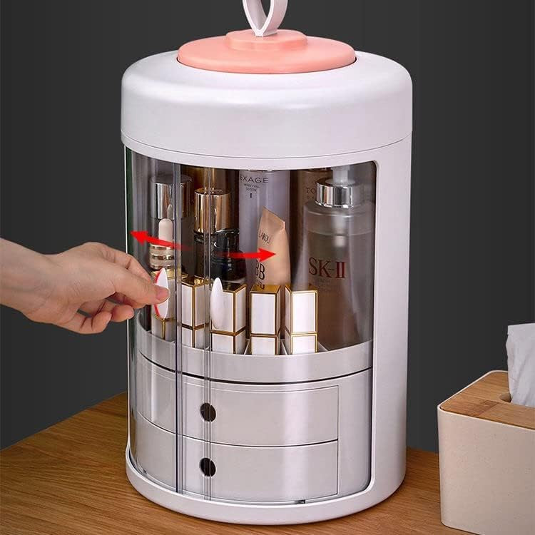 Makeup Organizer Case | منظم مكياج ومستحضرات تجميل دوار بسعة كبيرة