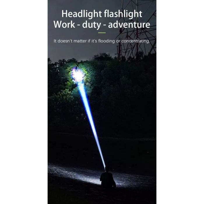 Rechargeable High Power Aluminum Alloy Flashlight | كشاف LED قوي قابل للشحن ومقاوم للماء