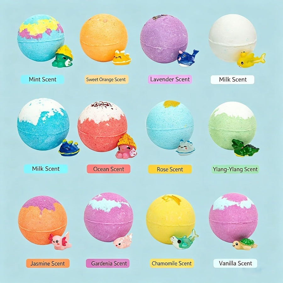 Toy Bath Bomb Gift Set | مجموعة قنابل استحمام ملونة للأطفال