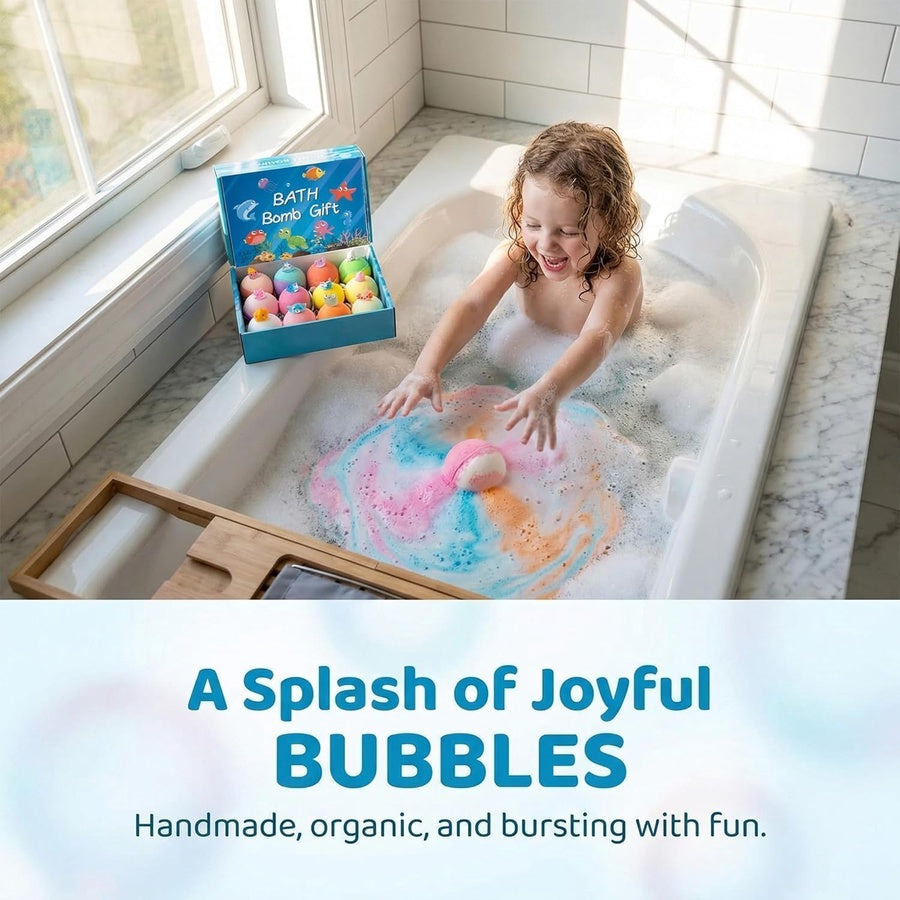 Toy Bath Bomb Gift Set | مجموعة قنابل استحمام ملونة للأطفال