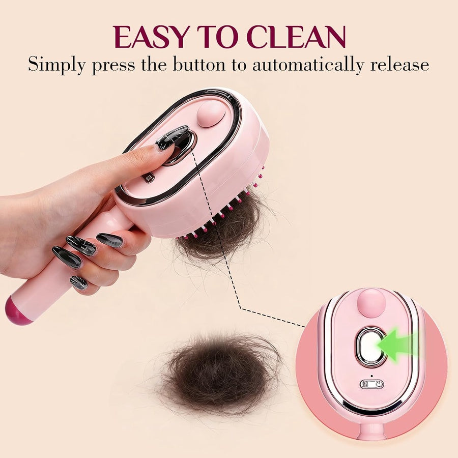 Electric Spray Air Cushion Comb | مشط شعر كهربائي برذاذ وترطيب وتدليك لفك التشابك