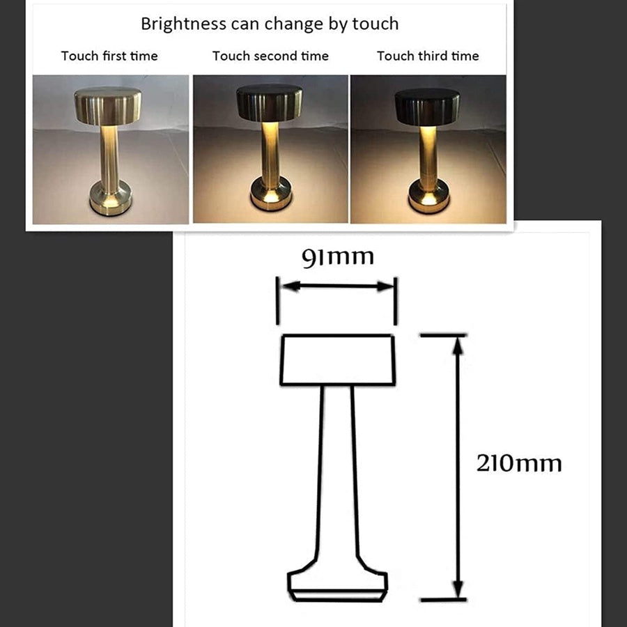 LED Touch Desk Lamp | مصباح مكتب LED لاسلكي أنيق بتشغيل باللمس