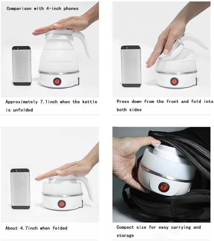 Multifunction Folding Electric Kettle | غلاية كهربائية قابلة للطي مع أكواب