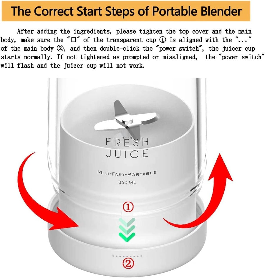 Mini Electric Juice Blender | خلاط وعصارة كهربائية صغيرة متعددة الاستخدامات