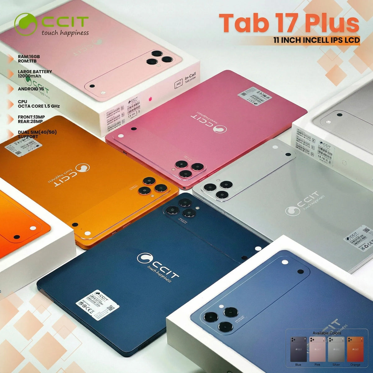 CCIT 10.1-Inch Android Tablet | تابلت أندرويد بشاشة كبيرة مع كيبورد وقلم وإكسسوارات