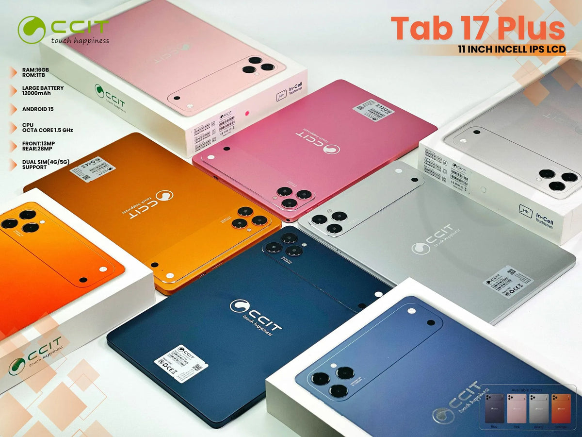 CCIT 10.1-Inch Android Tablet | تابلت أندرويد بشاشة كبيرة مع كيبورد وقلم وإكسسوارات
