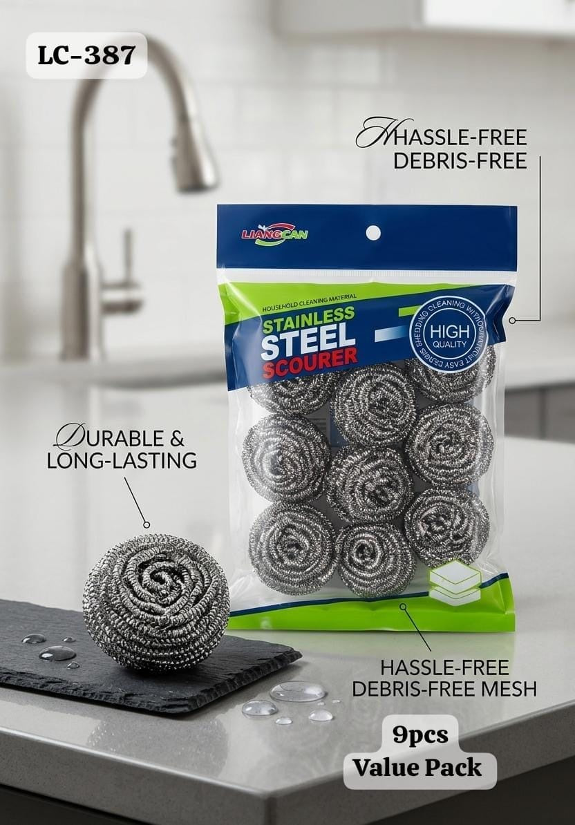 Stainless Steel Scourer | ليفة تنظيف ستانلس ستيل قوية للمطبخ