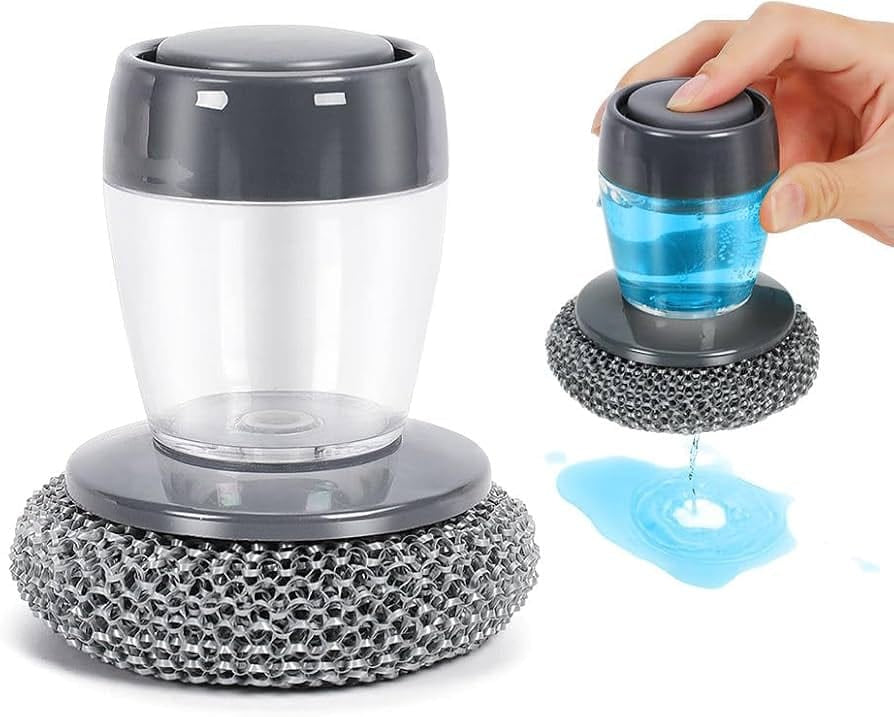 Soap Dispensing Palm Dish Brush | فرشاة تنظيف وتوزيع صابون للأطباق والأواني