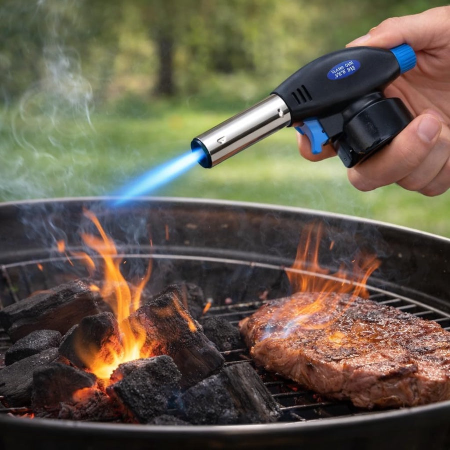 Portable Butane Torch Lighter | ولاعة شعلة غاز محمولة للمطبخ والطبخ