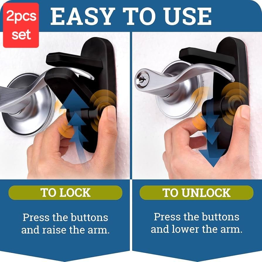 Door Lever Lock | قفل أمان لمقبض الباب لمنع الفتح غير المرغوب