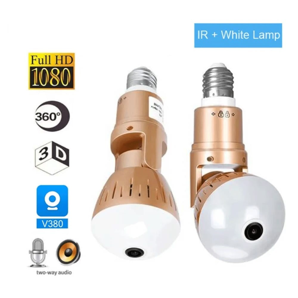 WiFi Light Bulb Security Camera | كاميرا مراقبة مخفية داخل لمبة بإضاءة LED