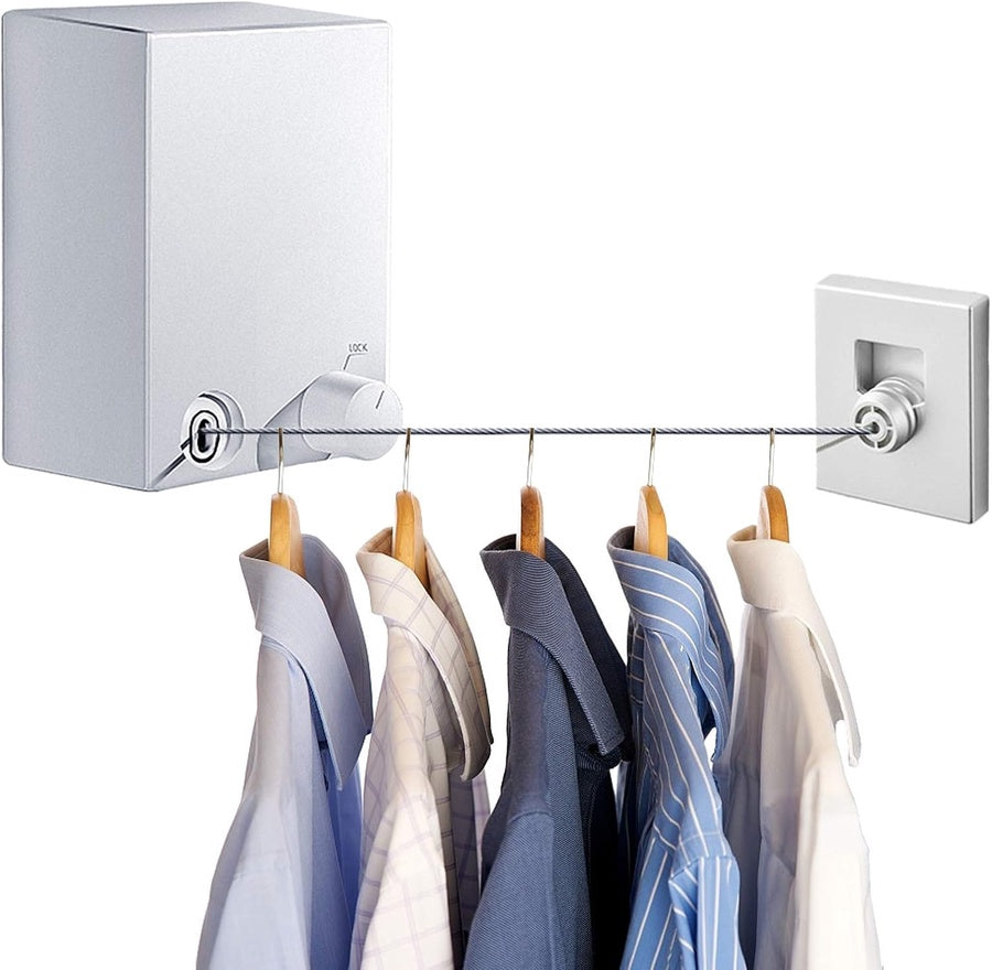 Retractable Wall Mounted Clothesline | حبل غسيل قابل للسحب والتثبيت على الحائط