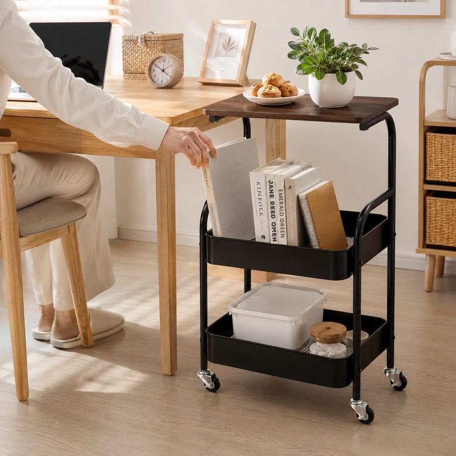 Rolling Storage Utility Cart | عربة تخزين متحركة متعددة الاستخدامات