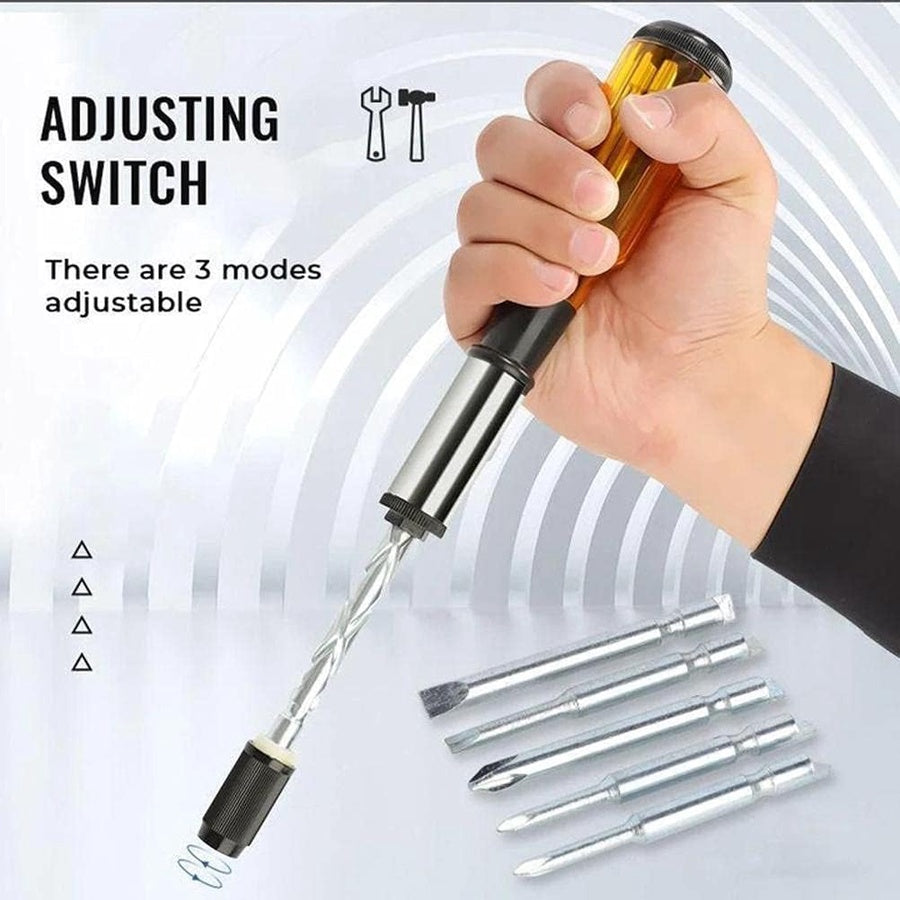 Push Pull Ratchet Screwdriver Set | مفك راتشيت يدوي قابل للتبديل مع رؤوس متعددة
