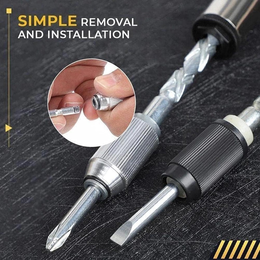 Push Pull Ratchet Screwdriver Set | مفك راتشيت يدوي قابل للتبديل مع رؤوس متعددة