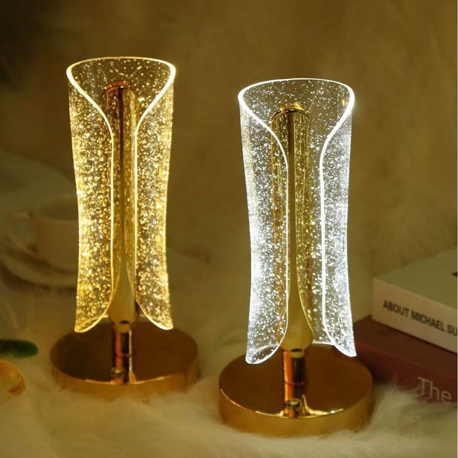 Crystal LED Decorative Table Lamp | مصباح طاولة كريستالي فاخر بإضاءة أنيقة