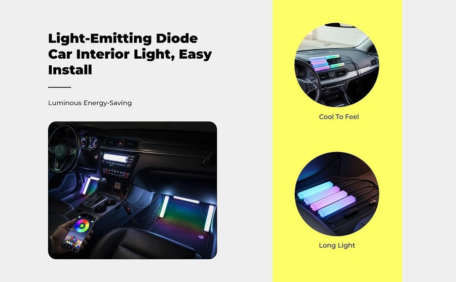 RGB Car Interior Ambient Light | إضاءة داخلية للسيارة متعددة الألوان