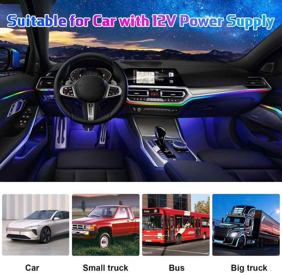 RGB Car Interior Ambient Light | إضاءة داخلية للسيارة متعددة الألوان