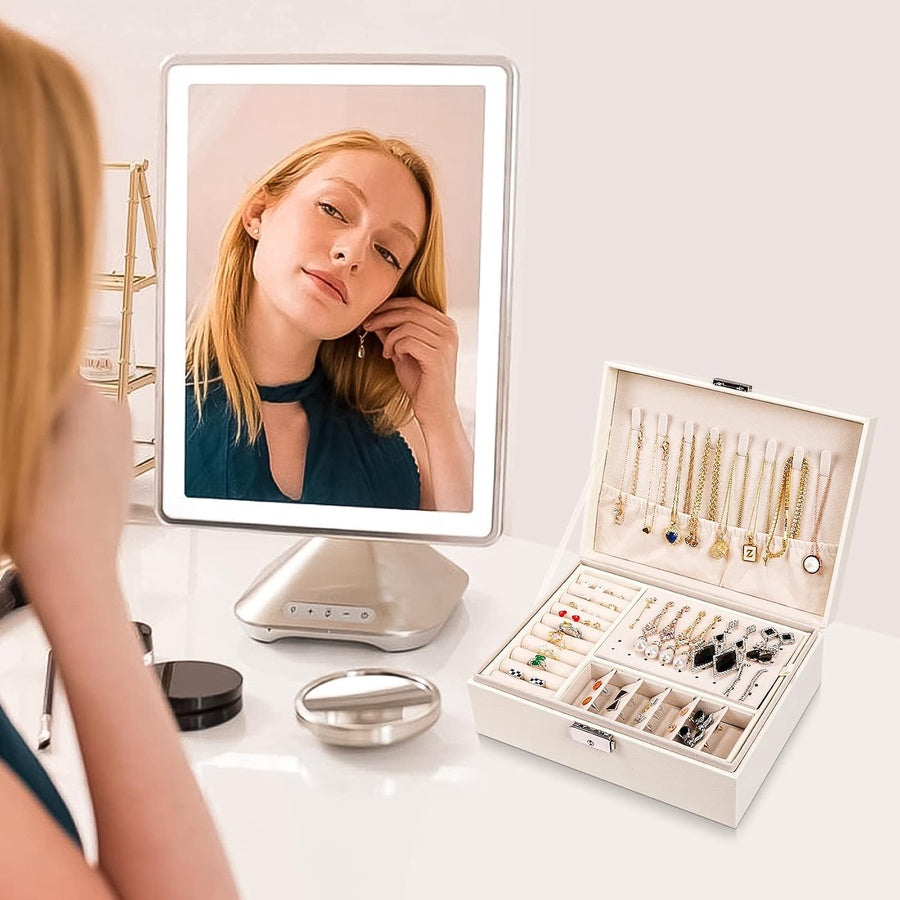 Multi-Layer Jewelry Organizer Box | صندوق منظم مجوهرات وإكسسوارات متعدد الطبقات