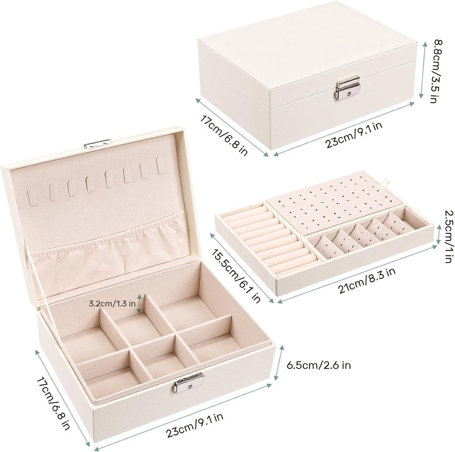 Multi-Layer Jewelry Organizer Box | صندوق منظم مجوهرات وإكسسوارات متعدد الطبقات