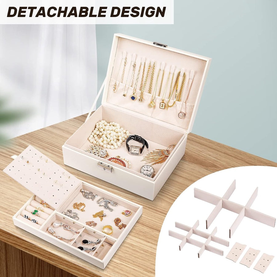 Multi-Layer Jewelry Organizer Box | صندوق منظم مجوهرات وإكسسوارات متعدد الطبقات