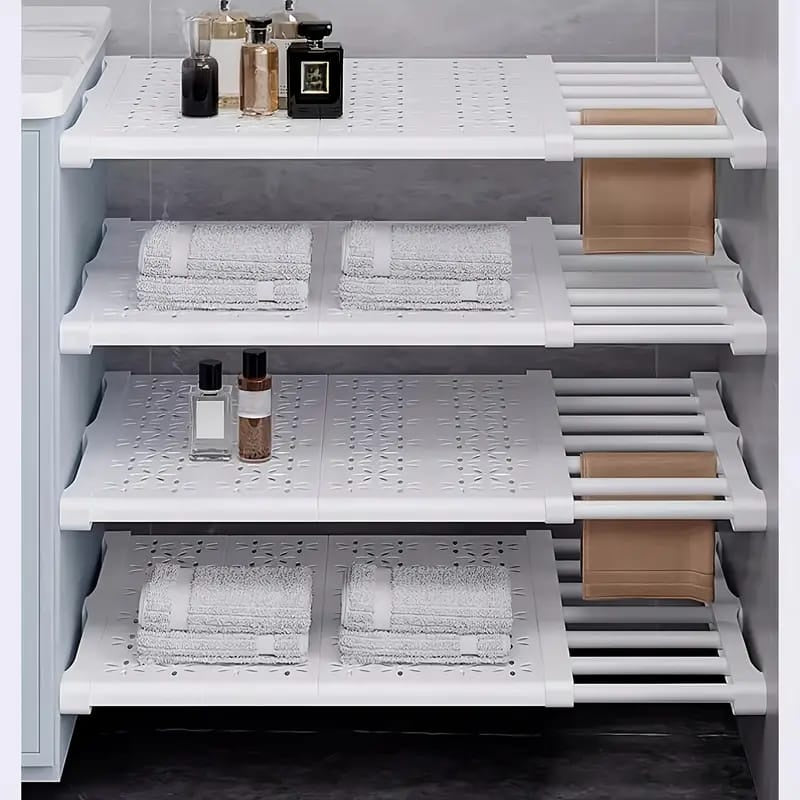 Adjustable Pull-Out Wardrobe Shelf | رف خزانة قابل للتعديل والسحب