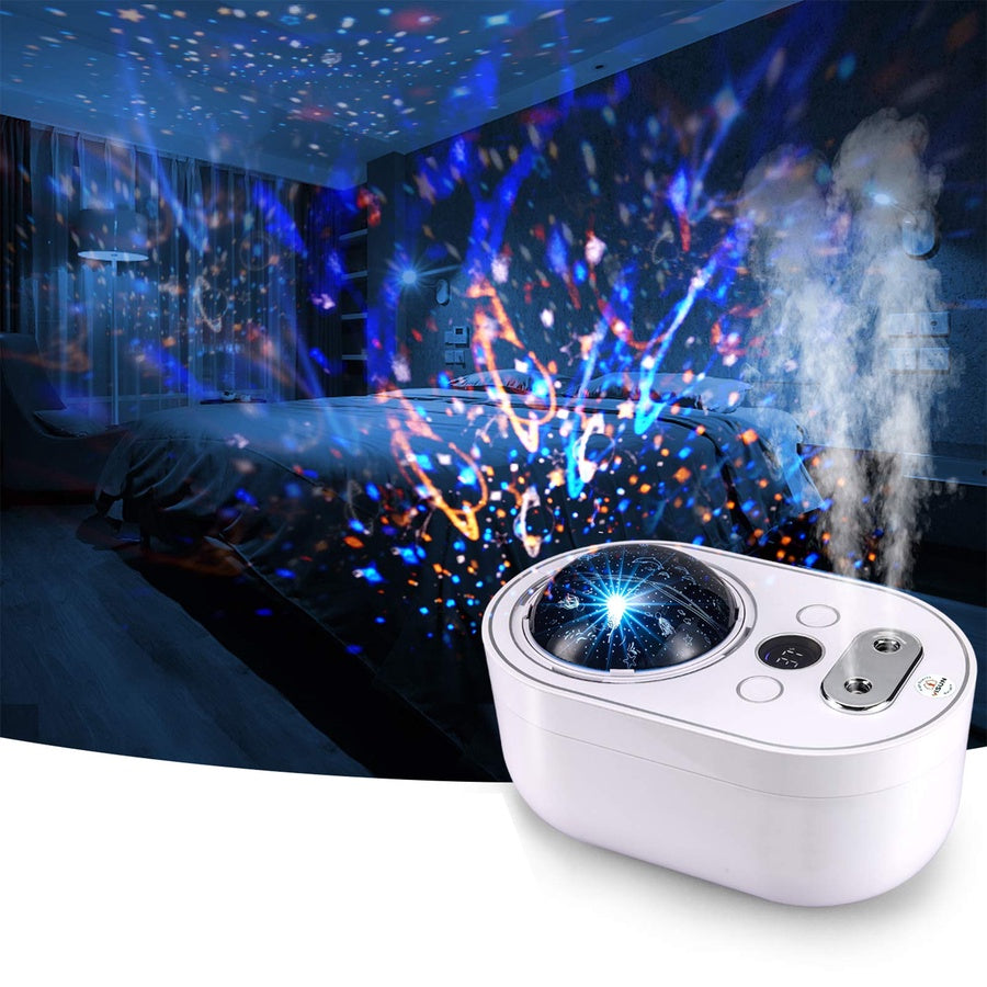 Galaxy Star Projector Humidifier | جهاز ترطيب مع إسقاط نجوم وإضاءة ليلية